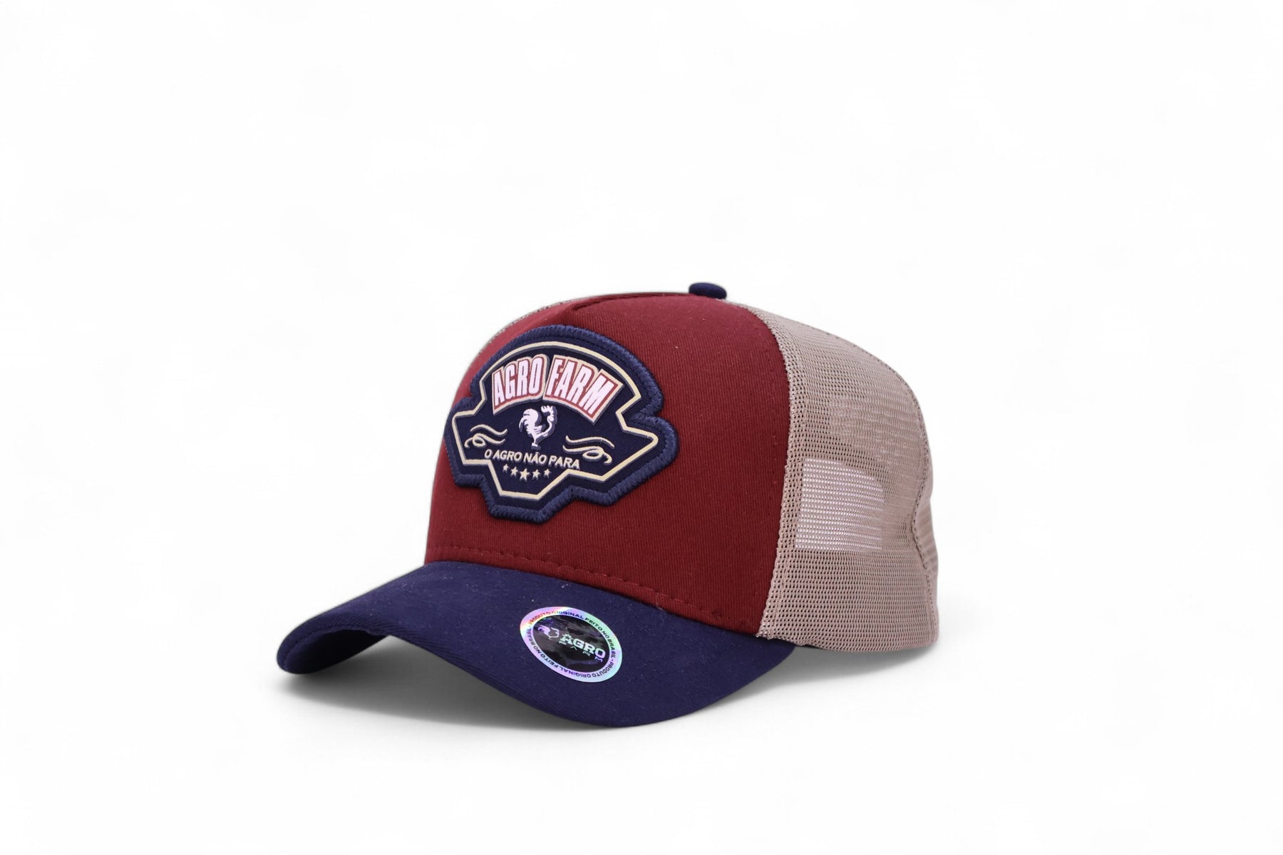 Boné Trucker Marrom Masculino O Agro Nao Para