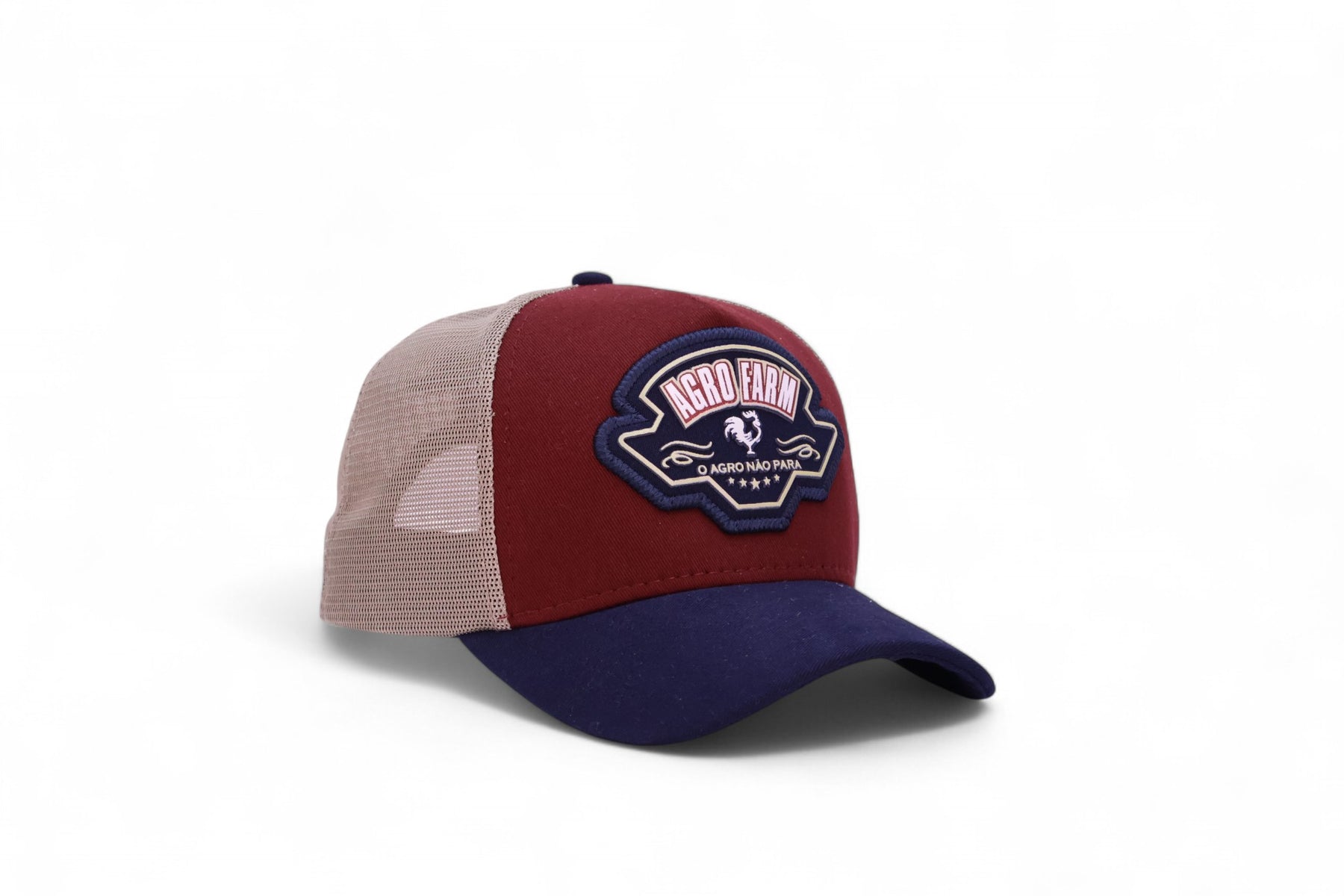 Boné Trucker Marrom Masculino O Agro Nao Para