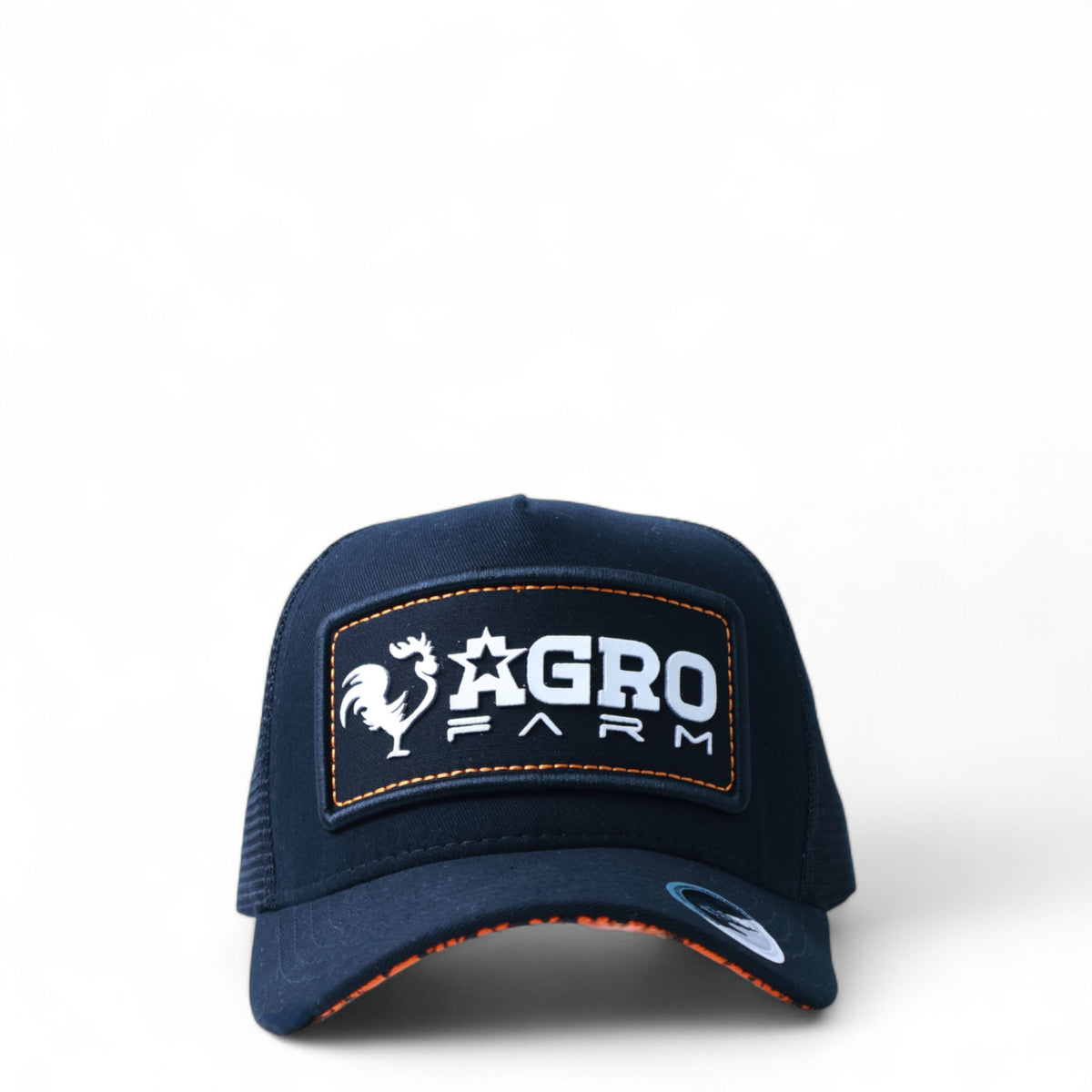 Boné Country Preto e Laranja