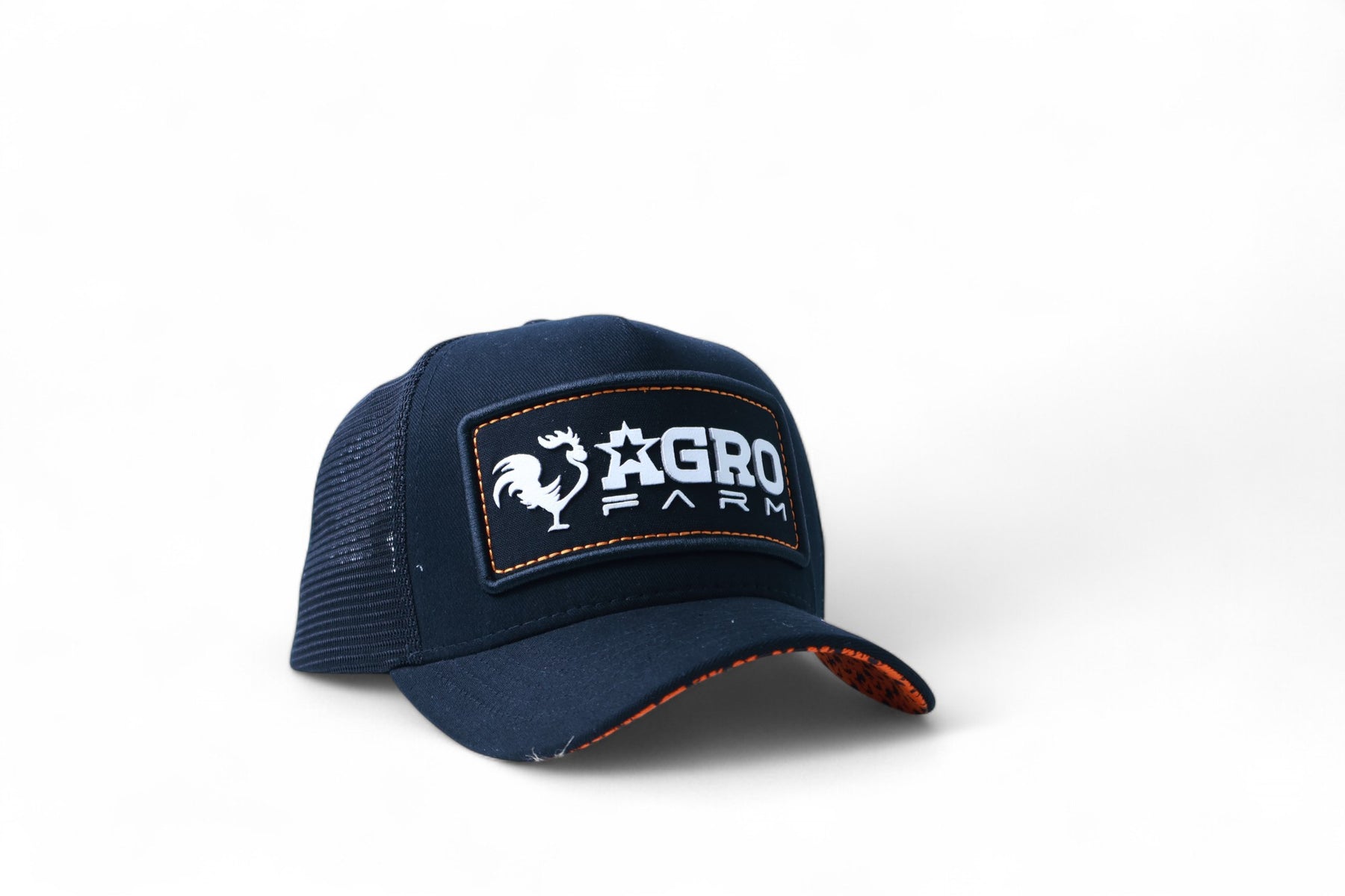 Boné Masculino Feminino Country Preto e Laranja