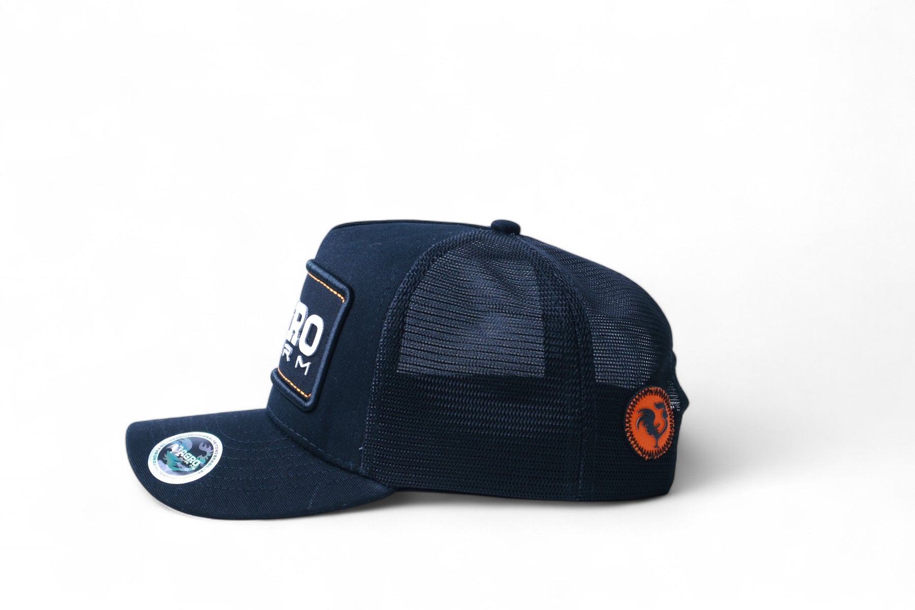 Boné Masculino Feminino Country Preto e Laranja