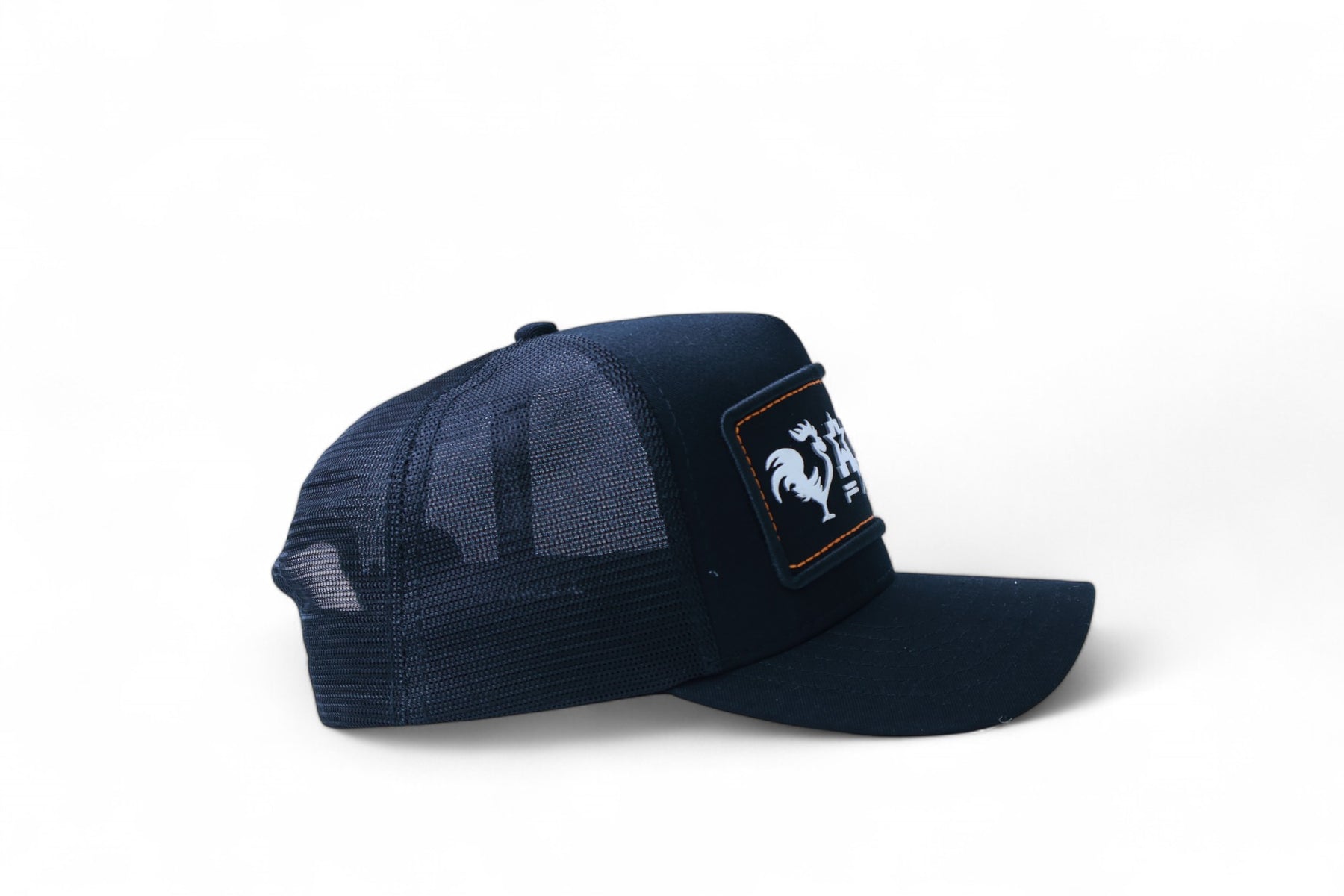 Boné Masculino Feminino Country Preto e Laranja
