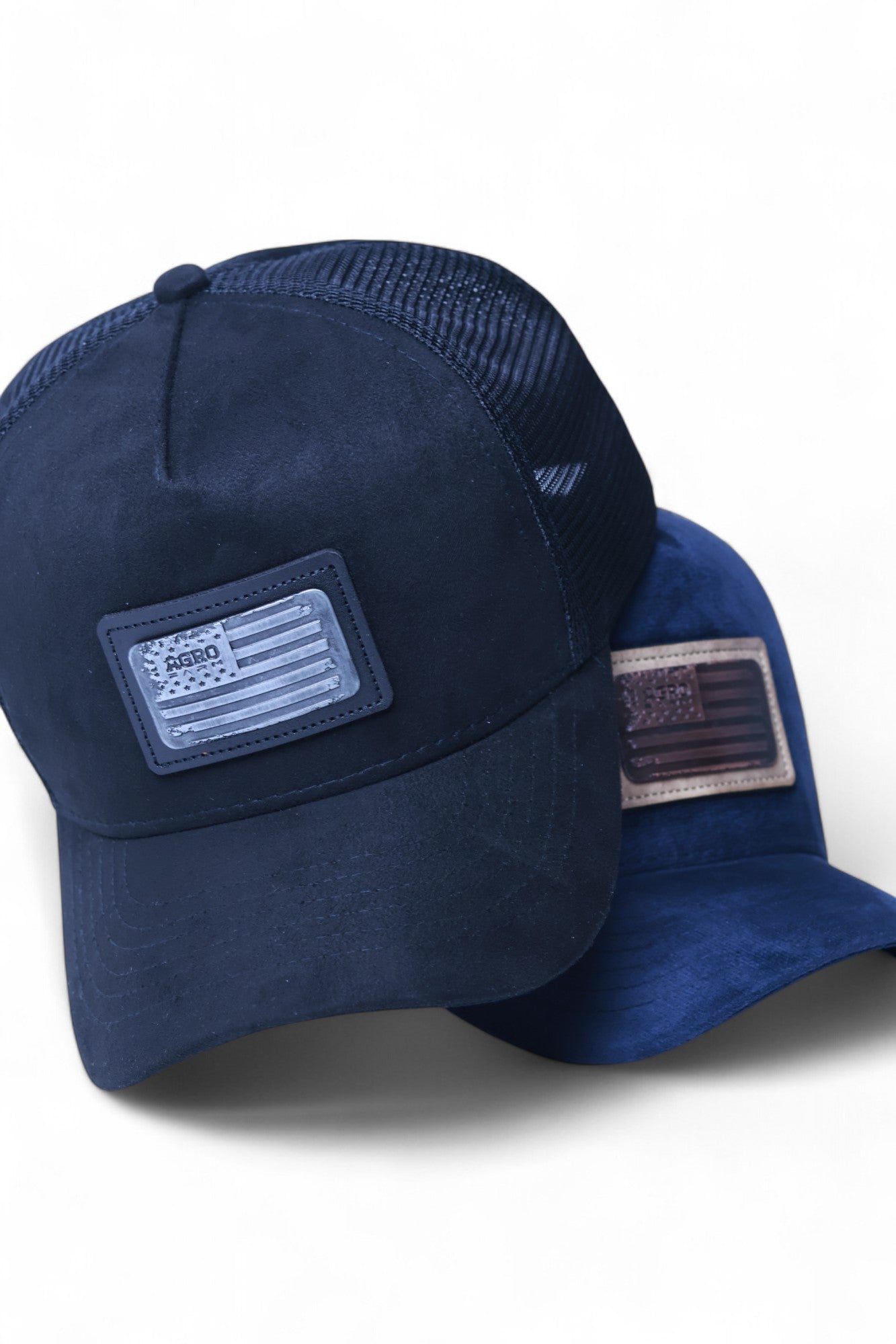 Boné Masculino Feminino Bandeira EUA Metal Preto