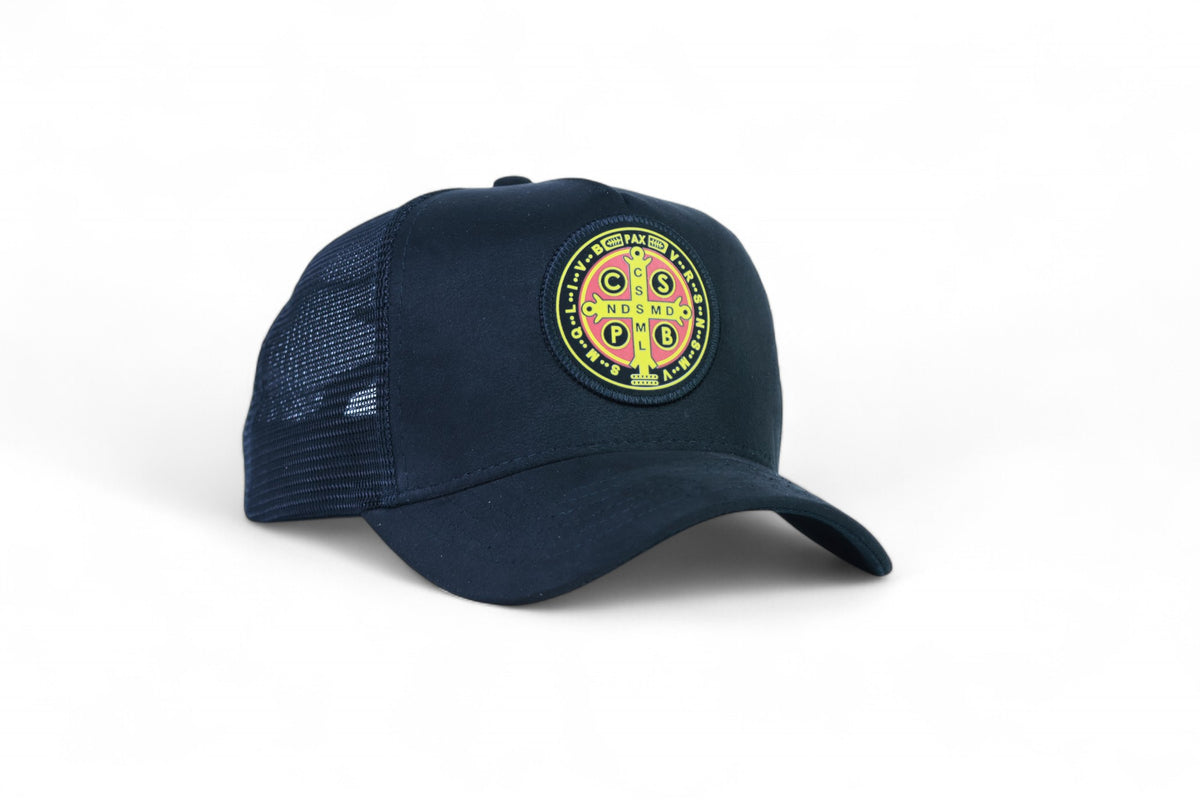 Boné Medalha de Sao Bento Preto