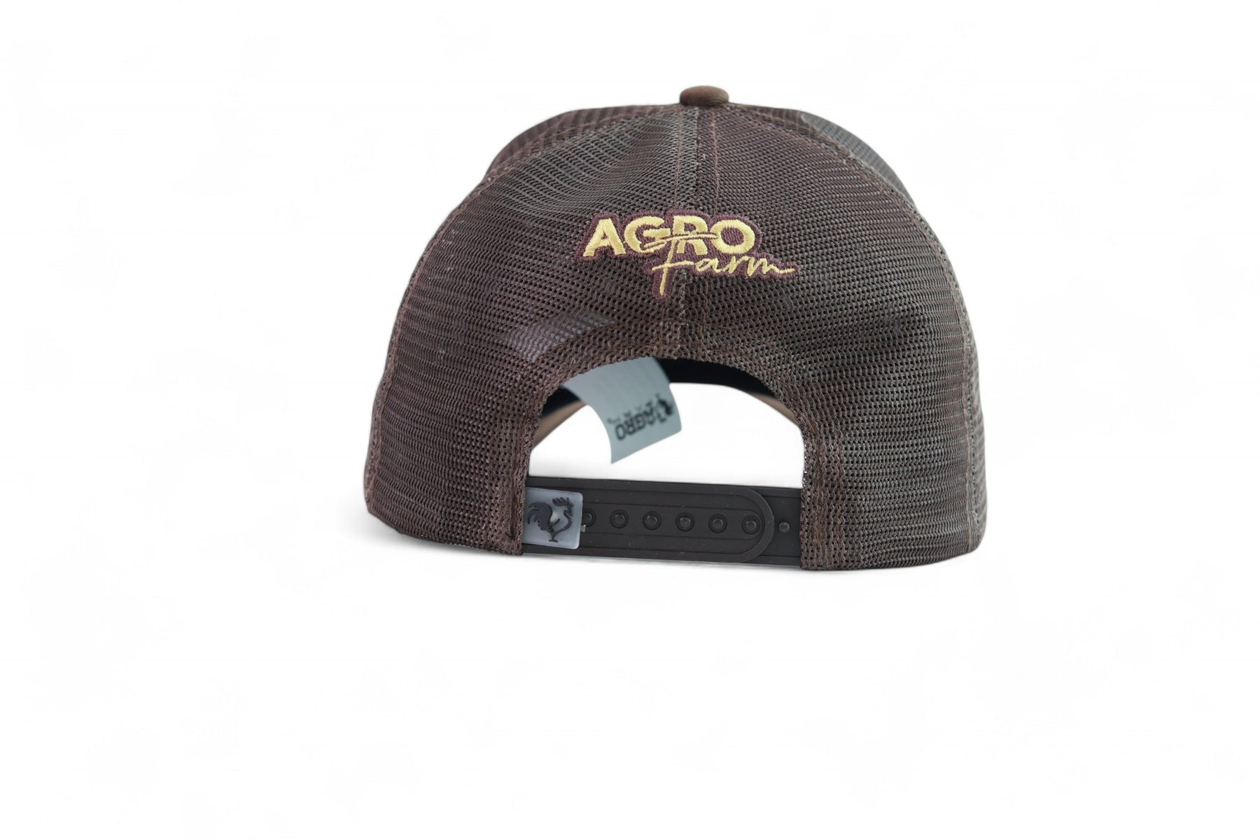 Boné Agro Farm Logo Metal Marrom