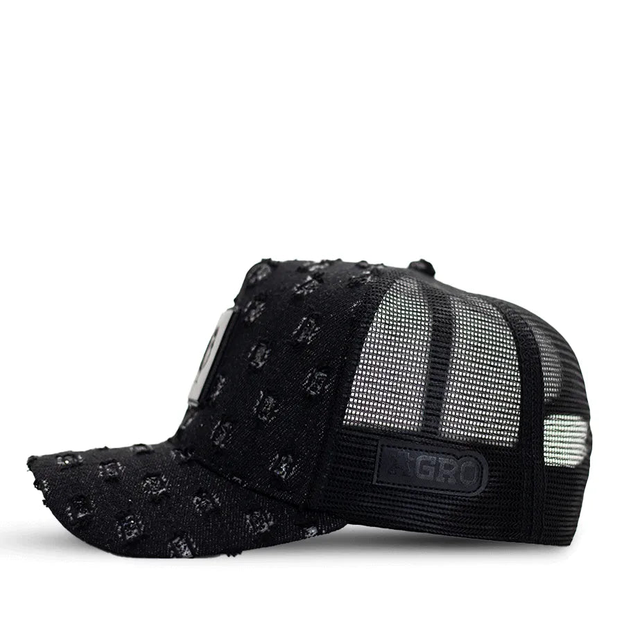 Boné Country Masculino Jeans Rasgado