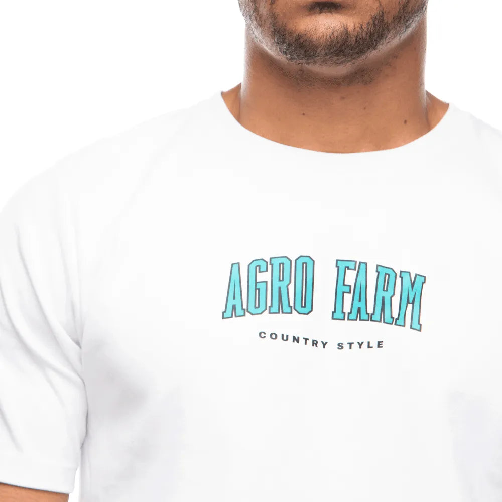 Camiseta Masculina Manga Curta Agro Farm Country Style