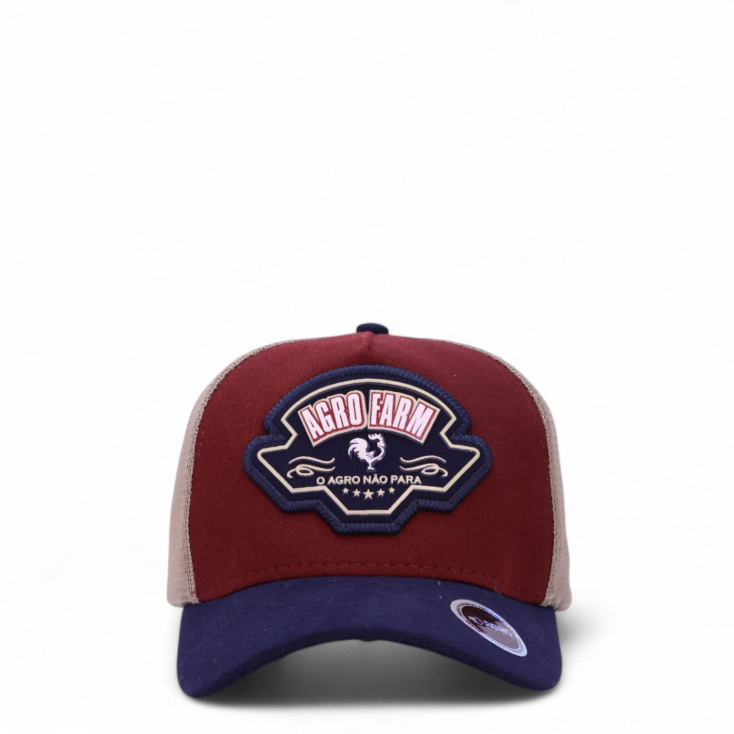 Boné Trucker Marrom Masculino O Agro Nao Para