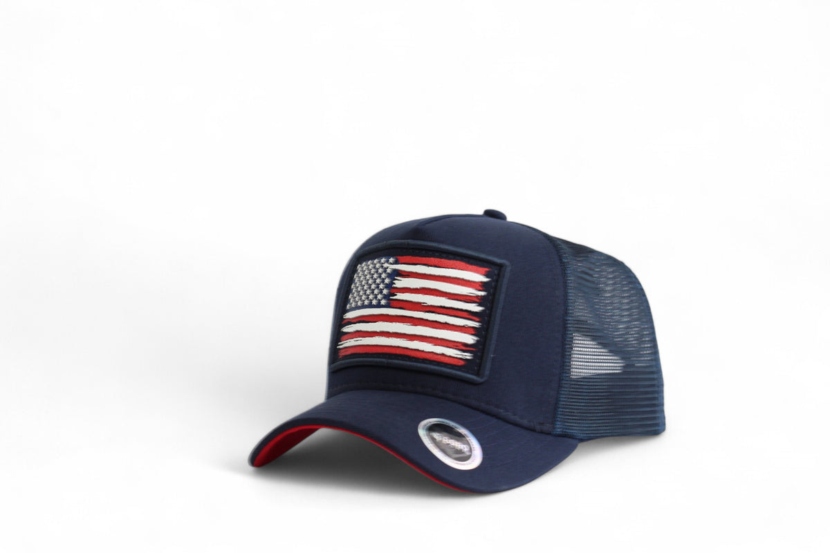 Boné Masculino Feminino Bandeira EUA Azul Marinho