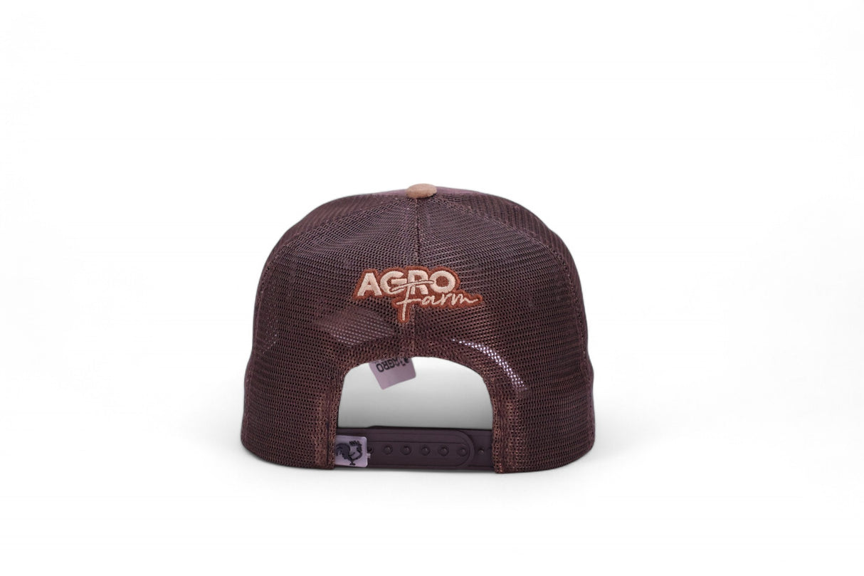 Boné Trucker Masculino Country Logo Suede
