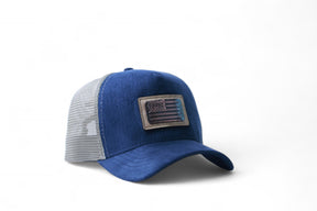 Boné Masculino Feminino Bandeira EUA Metal Azul Marinho