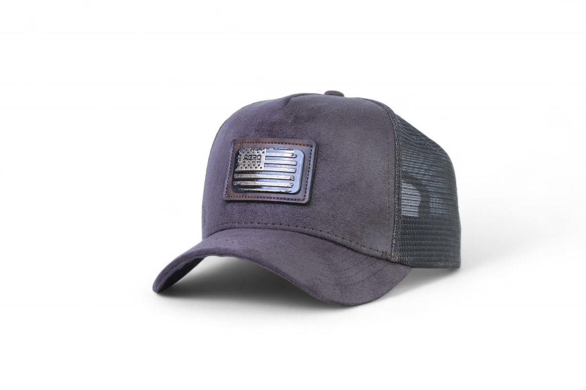 Boné Masculino Feminino Bandeira EUA Metal Roxo