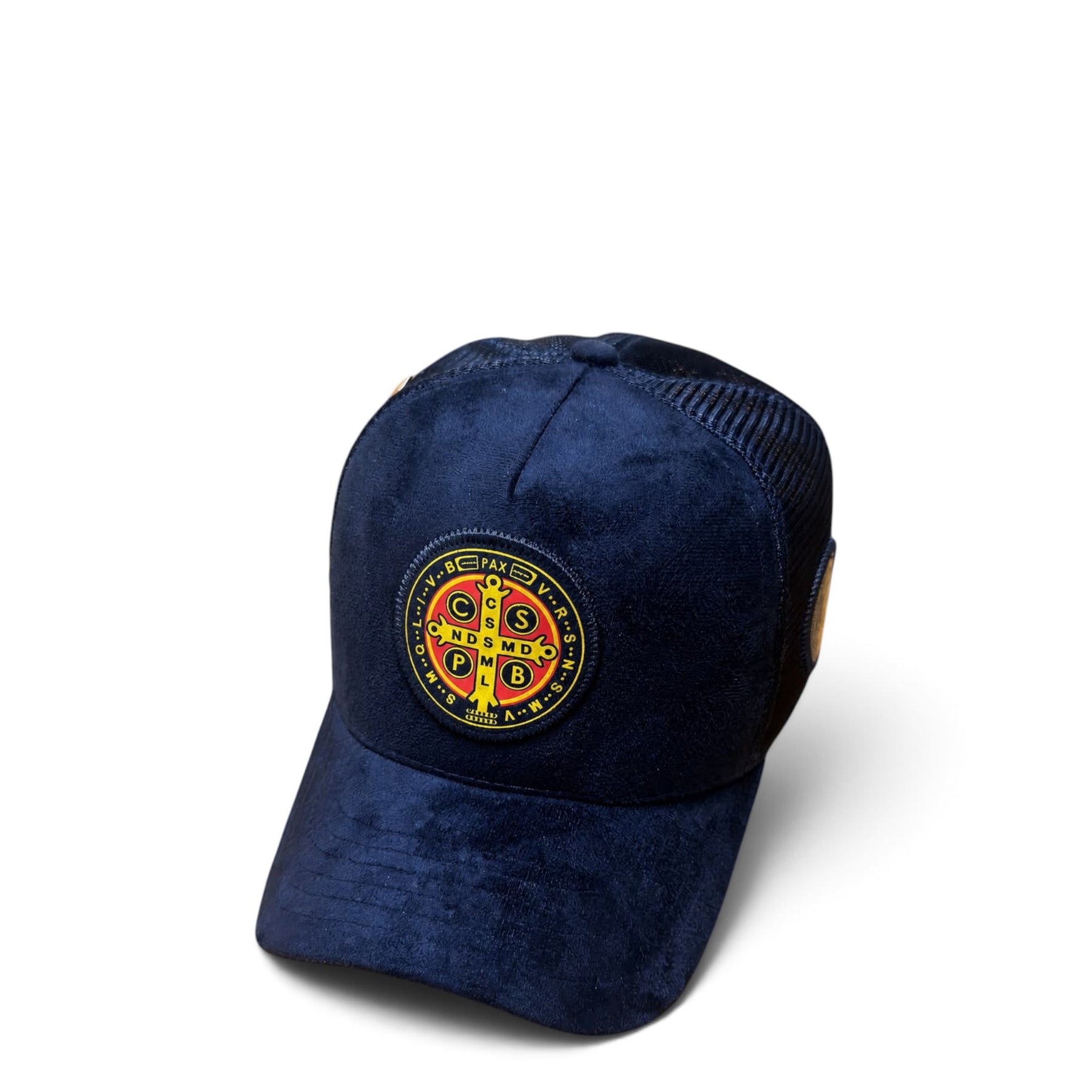 Boné  Medalha De São Bento Azul Marinho