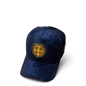 Boné  Medalha De São Bento Azul Marinho