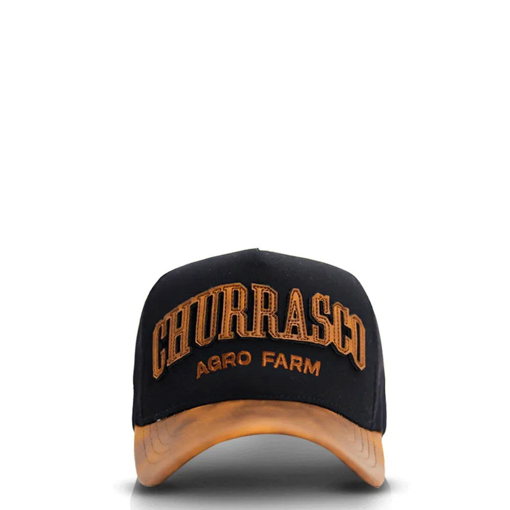 Boné Country Masculino Feminino Preto Churrasco