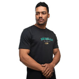 Camiseta Country Masculina Manga Curta Agro Farm Amarillo
