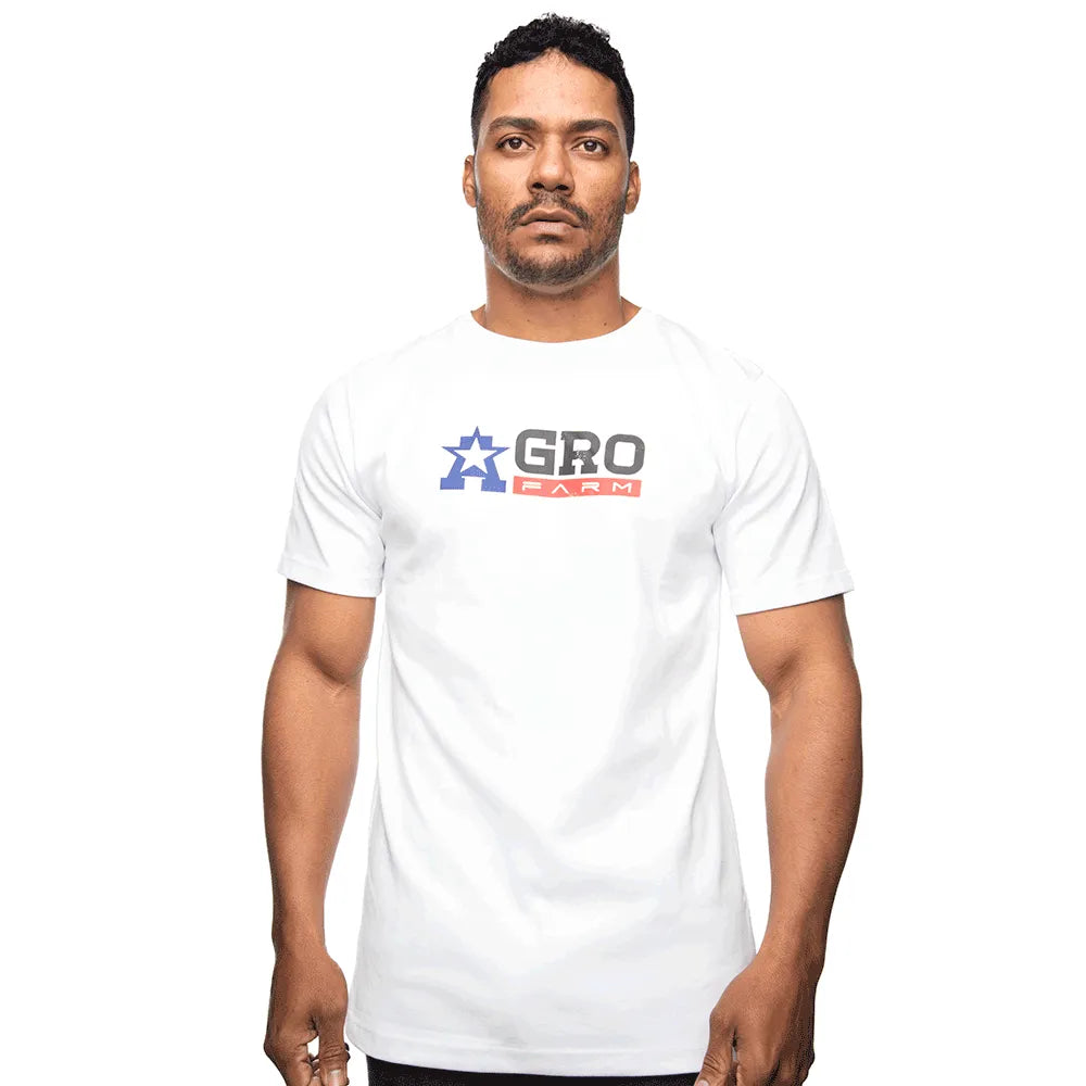 Camiseta Country Masculina Manga Curta Agro Farm Stars and Stripes