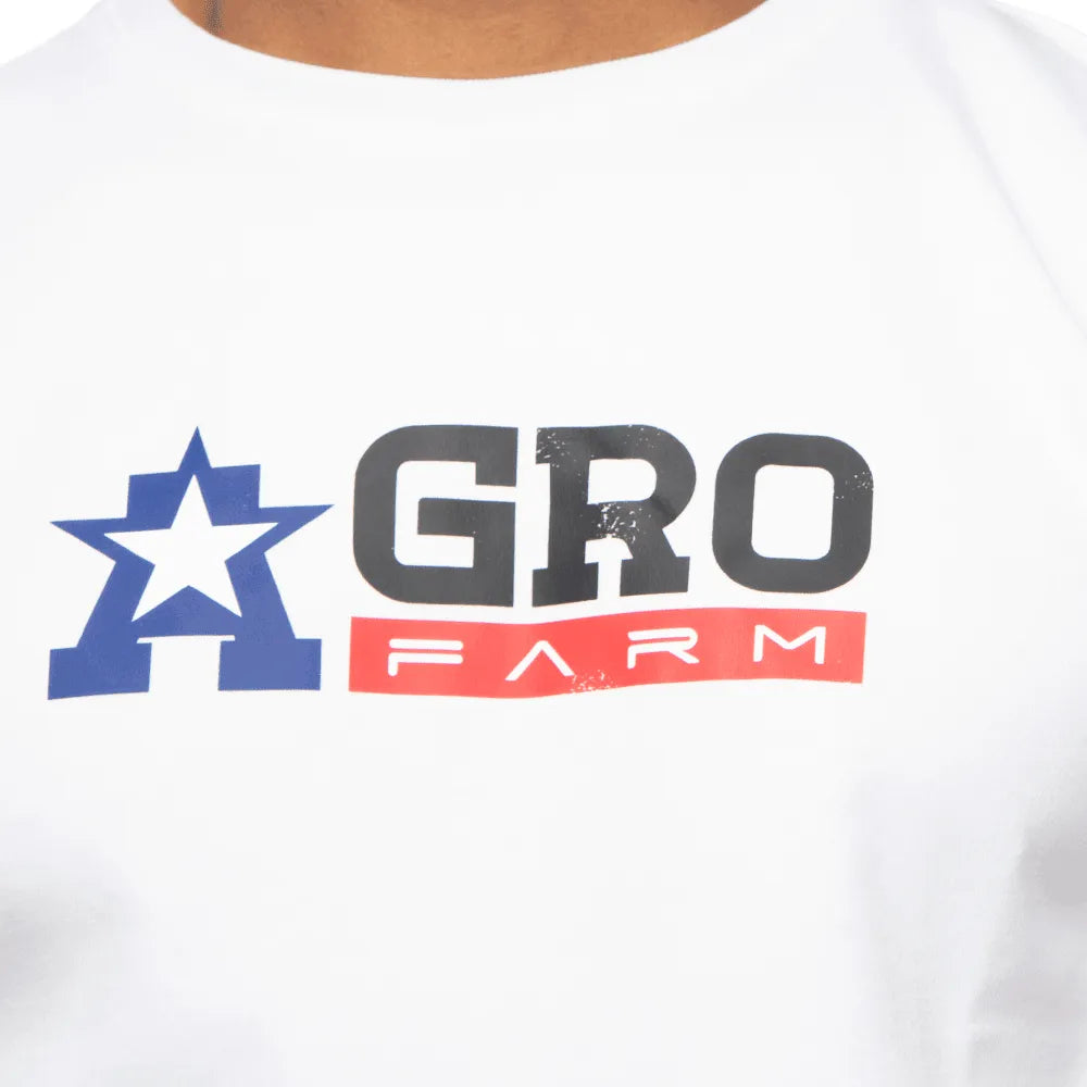 Camiseta Country Masculina Manga Curta Agro Farm Stars and Stripes
