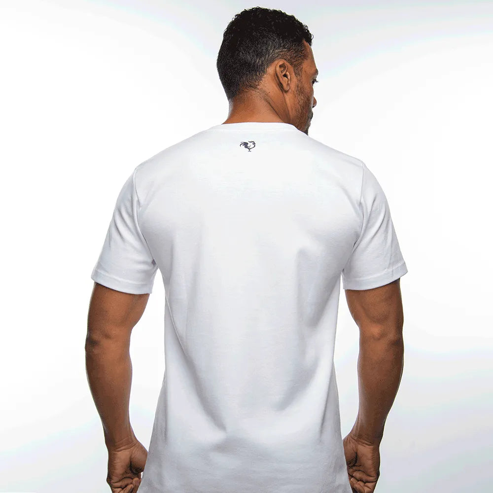 Camiseta Masculina Premium Country Manga Curta Branca Estampa West Spirit