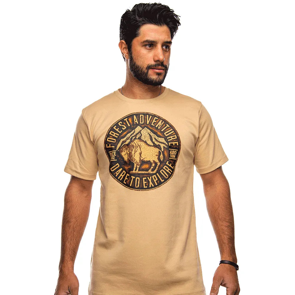 Camiseta Country Masculina Manga Curta Agro Farm West Spirit