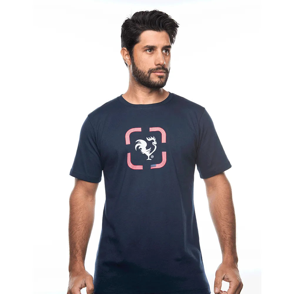 Camiseta Masculina Manga Curta Agro Farm Logo Rooster
