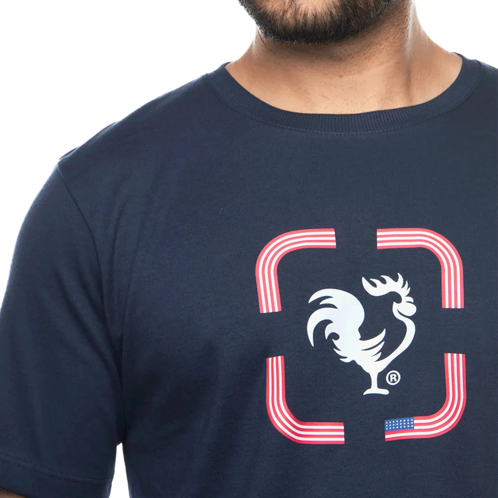 Camiseta Masculina Manga Curta Agro Farm Logo Rooster