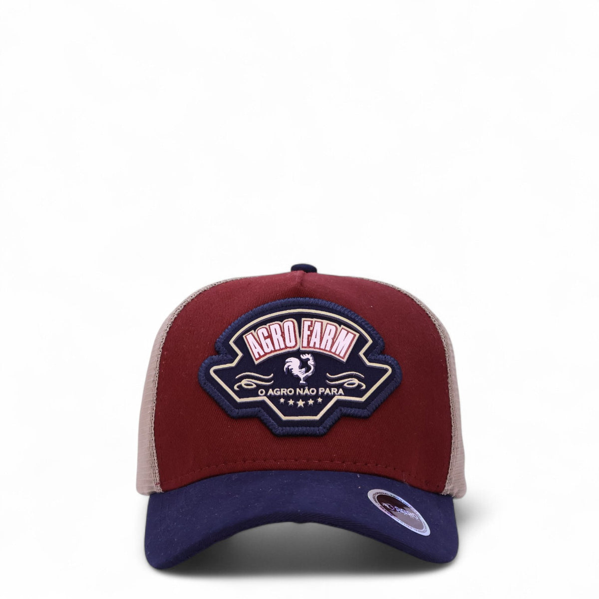 Boné Trucker Marrom Masculino O Agro Nao Para